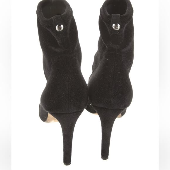 Giuseppe Zanotti Bimba Franklin Velvet Glitter Ankle Boots size 7.5 37 1/2 - Picture 5 of 7